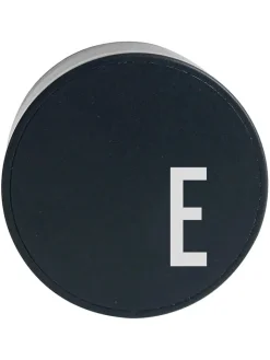 Design Letters Technikzubehör<Ladestecker "My Charger - E" in Schwarz - Ø 4,5 cm