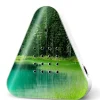 Zwitscherbox Wohndekoration<Lakesidebox "Forest Lake" in Grün - (B)11 x (H)11,8 x (T)2,8 cm
