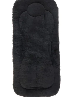 Kaiser Naturfellprodukte Lammfelle & Co<Lammfellauflage "Dolly" in Schwarz - (L)77 x (B)35 cm