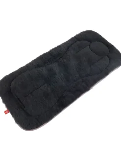Kaiser Naturfellprodukte Lammfelle & Co<Lammfellauflage "Dolly" in Schwarz - (L)77 x (B)35 cm