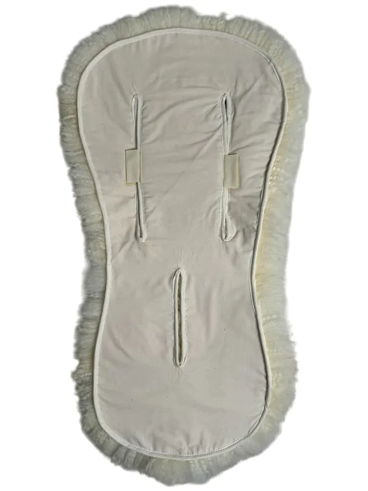 Kaiser Naturfellprodukte Lammfelle & Co<Lammfellauflage "Milky sand" in Natur - (L)77 x (B)35 cm