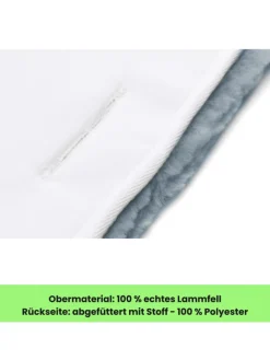 fillikid Lammfelle & Co<Lammfelleinlage 73x33 Exklusiv in Grau