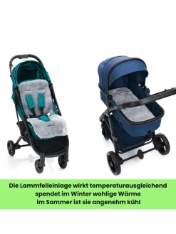 fillikid Lammfelle & Co<Lammfelleinlage 73x33 Exklusiv in Grau