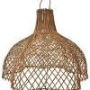 lumisky Wohndekoration<Lampenschirm "Aria" in Hellbraun - (H)50 x Ø 60 cm