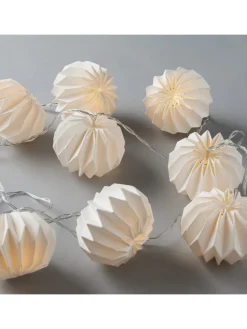 Butlers Lichterketten & Dekobeleuchtung<Lampions-Lichterkette HANAMI LED 6er-Set in Weiß