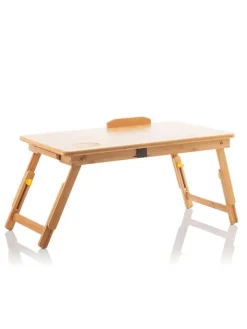 InnovaGoods Tische<Laptoptisch in Hellbraun - (B)53,5 x (H)21 x (T)34 cm