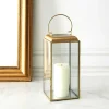 The Concept Factory Kerzen, Vasen & Mehr<Laterne in Gold - (B)15 x (H)35 x (T)15 cm