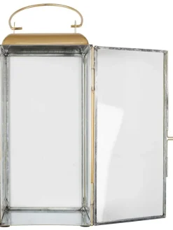 The Concept Factory Kerzen, Vasen & Mehr<Laterne in Gold - (B)15 x (H)35 x (T)15 cm