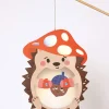 folia PAPER Kreativbedarf & Do-It-Yourself<Laternen-Bastelset "Hedgehog" in Beige/ Braun/ Rot - ab 5 Jahren