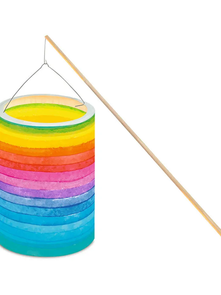 URSUS Partyzubehör & -Dekoration<Laternen-Bastelset "Regenbogen Streifen" in Bunt