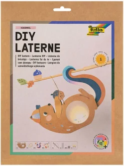 folia PAPER Kreativbedarf & Do-It-Yourself<Laternen-Bastelset "Squirrel" in Orange - ab 5 Jahren