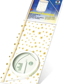 URSUS Partyzubehör & -Dekoration<Laternen-Bastelset "Sternchen" in Weiß/ Gold
