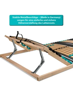 Coemo Betten & Matratzen<Lattenrost Drömson, Kopfteil verstellbar in Natur