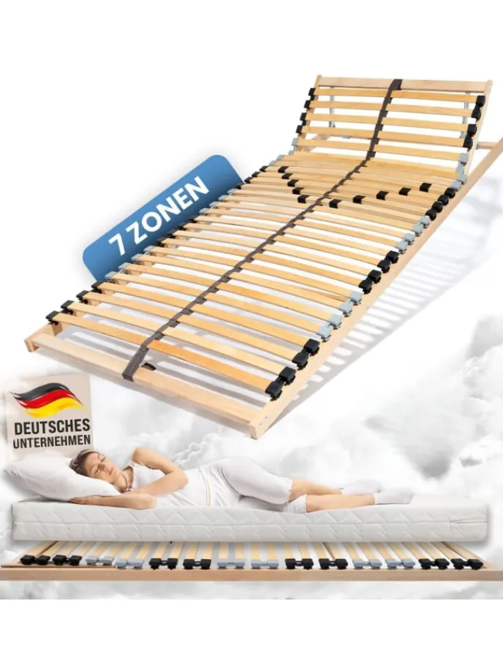 Coemo Betten & Matratzen<Lattenrost ERGO K 70x200 verstellbar in Natur