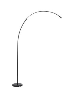 Brilliant Stehleuchten<LED Bogenlampe, 170 cm, 1300 lm, 3000-6500 K, dimmbar, CCT, schwarz