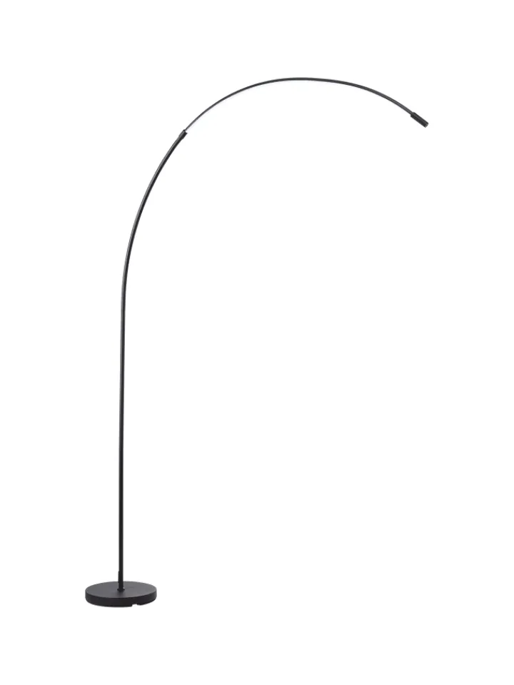 Brilliant Stehleuchten<LED Bogenlampe, 170 cm, 1300 lm, 3000-6500 K, dimmbar, CCT, schwarz