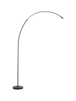 Brilliant Stehleuchten<LED Bogenlampe, 170 cm, 1300 lm, 3000-6500 K, dimmbar, CCT, schwarz