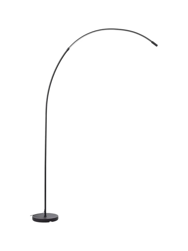 Brilliant Stehleuchten<LED Bogenlampe, 170 cm, 1300 lm, 3000-6500 K, dimmbar, CCT, schwarz