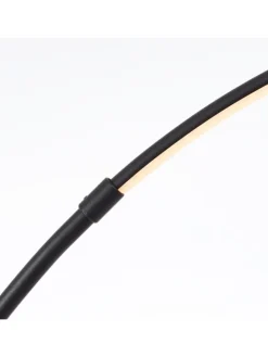 Brilliant Stehleuchten<LED Bogenlampe, 170 cm, 1300 lm, 3000-6500 K, dimmbar, CCT, schwarz