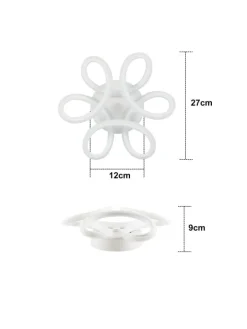 ZMH Decken- & Hängeleuchten<Led Deckenleuchte in Weiß 26W Modern 3000K Warmweiß Kreatives L 26cm
