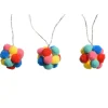 MARELIDA Lichterketten & Dekobeleuchtung<LED Deko Lichterkette bunte Pompoms L: 1,8m in bunt