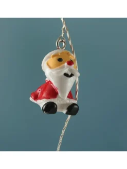 MARELIDA Lichterketten & Dekobeleuchtung<LED Deko Lichterkette Nikolaus 20LED mit Timer L: 1,9m in rot, weiß