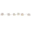 MARELIDA Lichterketten & Dekobeleuchtung<LED Deko Lichterkette Schneeflocken Timer L: 1,35m in transparent