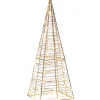 Beliani Lichterketten & Dekobeleuchtung<LED Deko PUKSALA in Silber - (W) 20 x (H) 60 x (L) 20 cm