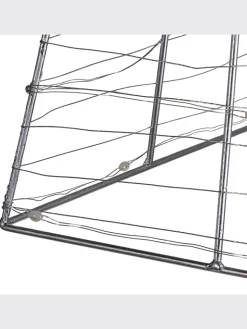 Beliani Lichterketten & Dekobeleuchtung<LED Deko PUKSALA in Silber - (W) 20 x (H) 60 x (L) 20 cm