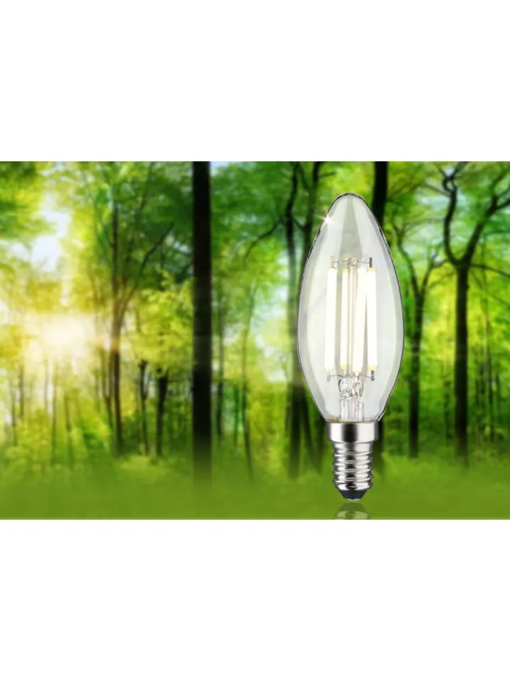 paulmann Leuchtmittel<LED Eco-Line Kerze E14 840lm 4W 4000K klar 230V A
