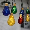 STAR Trading Lichterketten & Dekobeleuchtung<LED Glühbirnen Lichterkette Glow, outdoor, Netzbetrieb, bunt, 3,6m
