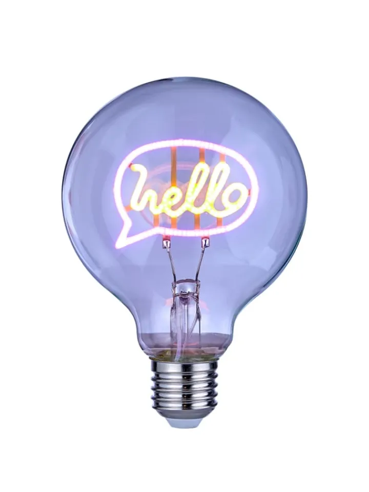 Butlers Leuchtmittel<LED Glühlampe BRIGHT LIGHT Hello in Pink
