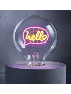 Butlers Leuchtmittel<LED Glühlampe BRIGHT LIGHT Hello in Pink