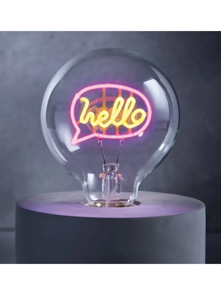 Butlers Leuchtmittel<LED Glühlampe BRIGHT LIGHT Hello in Pink