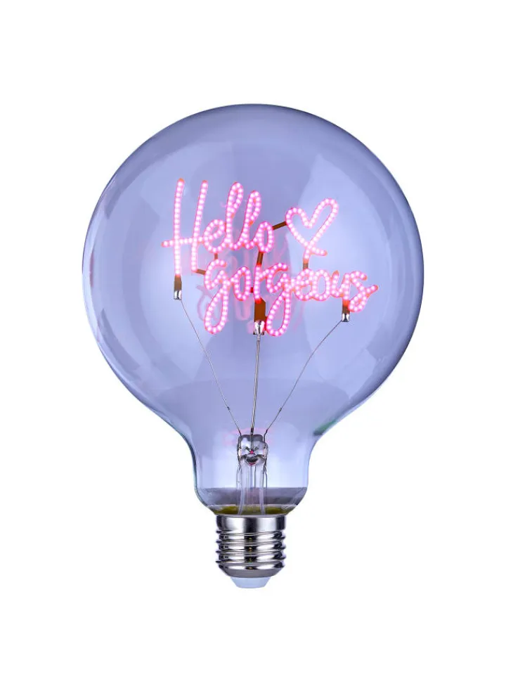 Butlers Leuchtmittel<LED Glühlampe BRIGHT LIGHT Hello in Pink