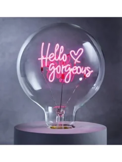 Butlers Leuchtmittel<LED Glühlampe BRIGHT LIGHT Hello in Pink