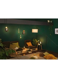 paulmann Leuchtmittel<LED Globe 6,5 Watt E27 Kopfspiegel Schwarzchrom Warmweiß F