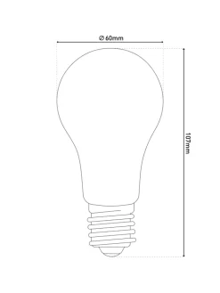 näve Leuchtmittel<LED Leuchtmittel "DAFFY" in weiß - (L)6 cm x (B)6 cm x (H)10.7 cm - EEK F