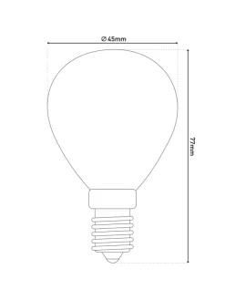 näve Leuchtmittel<LED Leuchtmittel "DAFFY" in weiß - (L)4.5 cm x (B)4.5 cm x (H)7.7 cm - EEK F