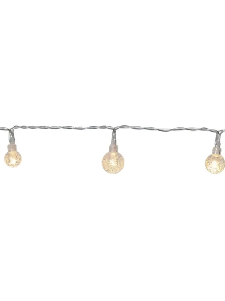 STAR Trading Lichterketten & Dekobeleuchtung<LED Lichterkette BERRY 50 LED Kugeln L: 5m in transparent
