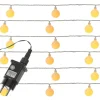 MARELIDA Lichterketten & Dekobeleuchtung|Lichterketten & Deko-Leuchten<LED Lichterkette Berry/Cherry 60 XL Kugeln bernstein L: 9m in weiß