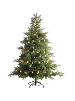 MARELIDA Lichterketten & Dekobeleuchtung|Lichterketten & Deko-Leuchten<LED Lichterkette Berry/Cherry 60 XL Kugeln bernstein L: 9m in weiß