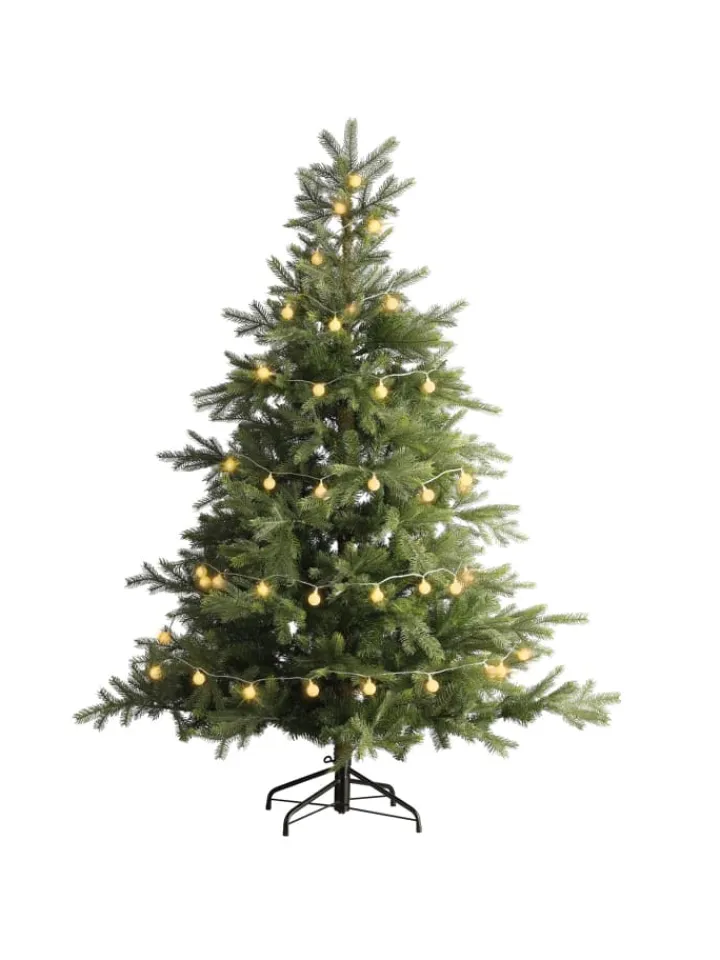 MARELIDA Lichterketten & Dekobeleuchtung|Lichterketten & Deko-Leuchten<LED Lichterkette Berry/Cherry 60 XL Kugeln bernstein L: 9m in weiß