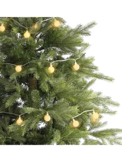 MARELIDA Lichterketten & Dekobeleuchtung|Lichterketten & Deko-Leuchten<LED Lichterkette Berry/Cherry 60 XL Kugeln bernstein L: 9m in weiß