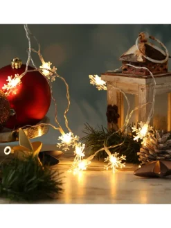 MARELIDA Lichterketten & Dekobeleuchtung<LED Lichterkette Schneeflocken L: 2m in transparent