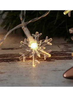 MARELIDA Lichterketten & Dekobeleuchtung<LED Lichterkette Schneeflocken L: 2m in transparent
