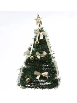 MARELIDA Künstliche Weihnachtsbäume<LED Mini Weihnachtsbaum dekoriert beleuchtet H: 50,5cm in grün
