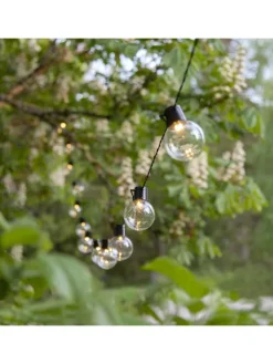 STAR Trading Lichterketten & Dekobeleuchtung<LED Outdoor-Lichterkette ,Partaj, Netzbetrieb, 16 LEDs, klar, warmwe