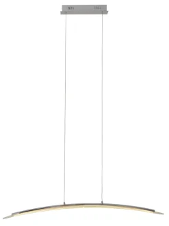 näve Decken- & Hängeleuchten<LED Pendelleuchte "SURF" in chrome - (L)100 cm x (B)8 cm x (H)120 cm - EEK G
