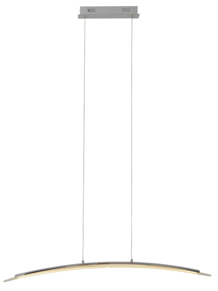 näve Decken- & Hängeleuchten<LED Pendelleuchte "SURF" in chrome - (L)100 cm x (B)8 cm x (H)120 cm - EEK G